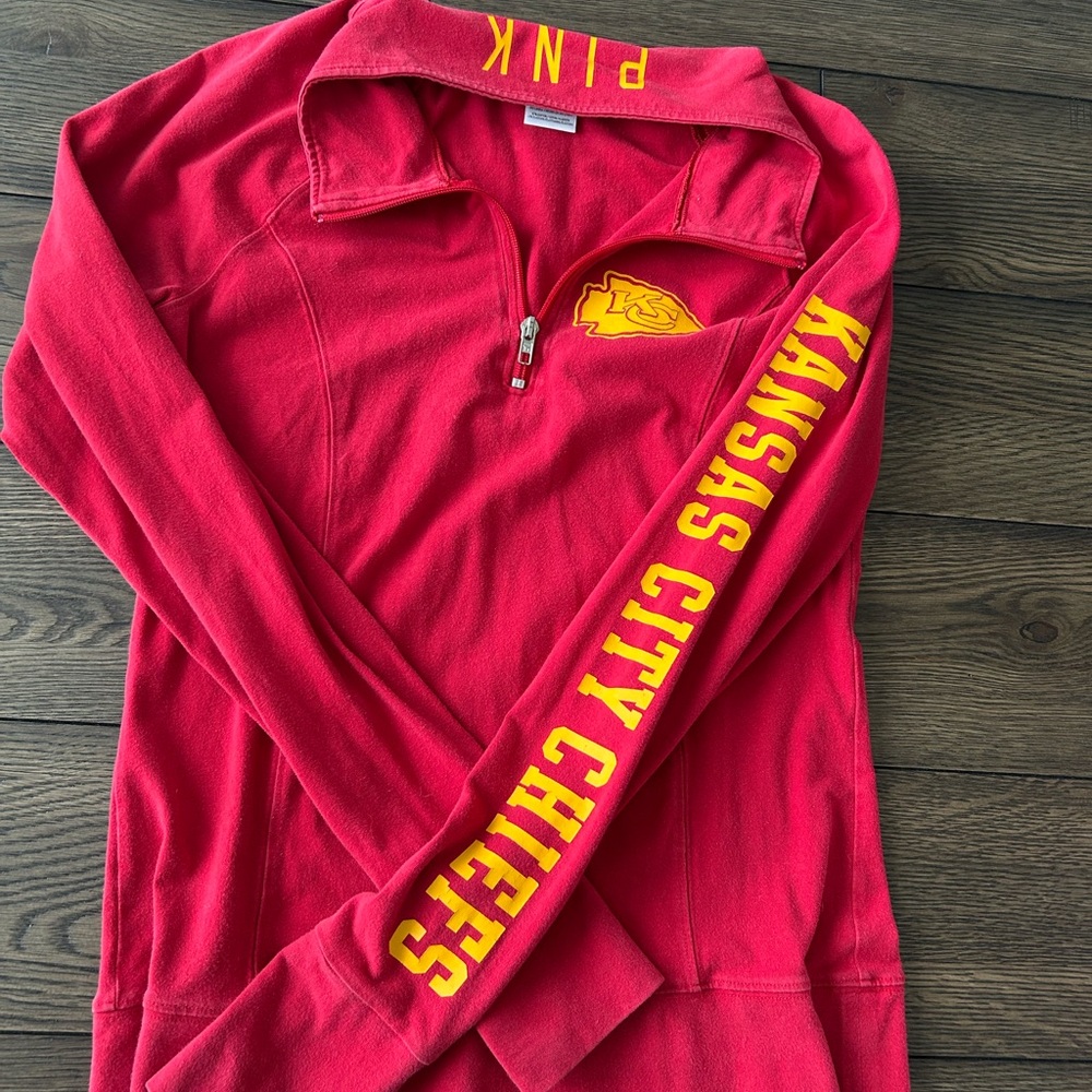 Victoria's Secret PINK Kansas City Chiefs Red Pullover